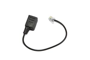 headset buddy female rj9 to male headset adapter cable (black)