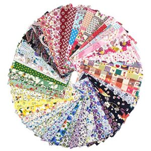 RayLineDo 15X Different Pattern Patchwork 100% Cotton Poplin Fabric Bundle Squares Of 2025cm Quilting Scrapbooking Artcraft Project Collection One