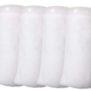 4 Pack - 4 Inch Ring Filter Socks 200 Micron - Aquarium Felt Filter Bags -4 Inch Ring By 9.5 Inch Long [Short Version] - Fits Eshopps and Aqueon