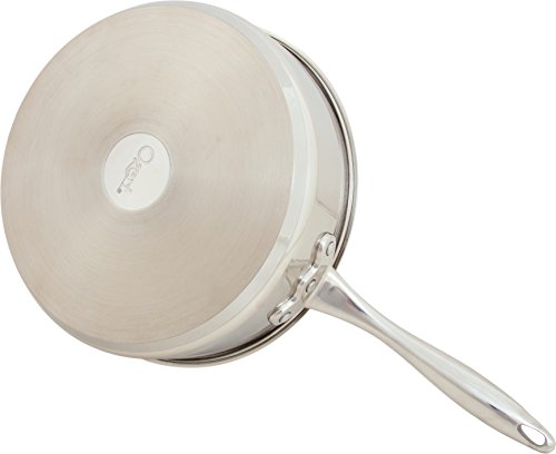 Ozeri Sauce Pan and Lid with a 100% PFOA and APEO-Free Non-Stick Coating developed in the USA, 5 L (5.3 Quart), Stainless Steel