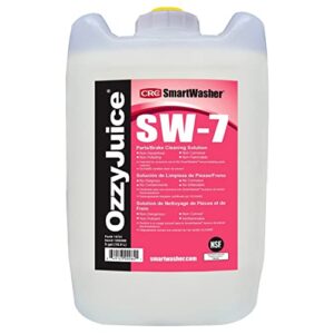 ozzyjuice parts/brake cleaning solution (sw-7) for smartwasher parts cleaning systems, 5 gallon pail (14721)