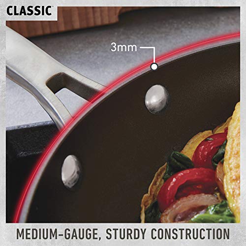 Calphalon 1932442 Classic Nonstick All Purpose Pan with Cover, 12-Inch, Grey