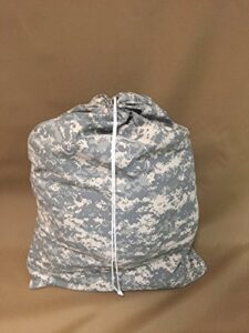 acu digital camouflage drawstring laundry bag, 30" x 40"
