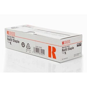 genuine ricoh 410802 (type k) staple cartridge, box of 3 by savin