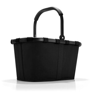 reisenthel carrybag frame black/black - sturdy shopping basket with plenty of storage space and practical inner pocket - water-repellent