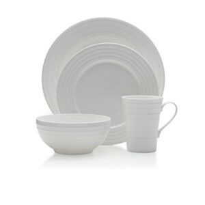 mikasa nellie 16-piece dinnerware set, service for 4 white