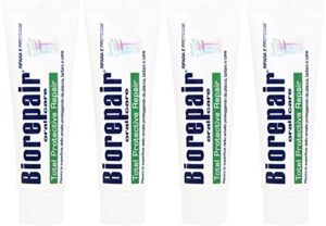 biorepair: "total protective repair" toothpaste with microrepair * 2.5 fluid ounce (75ml) tubes (pack of 4) * [ italian import ]
