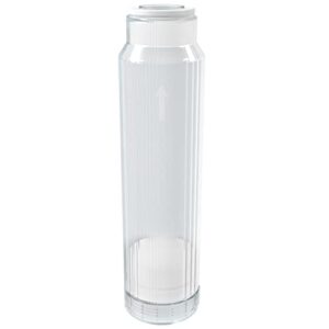 aquaticlife 10" x 2.5" translucent refillable reusable water filter cartridge for di resin and other media
