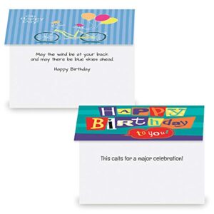 Current Mega Birthday Greeting Cards Value Pack – Set of 40 (20 Designs), Large 5 x 7 inches, Envelopes Included