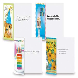 Current Mega Birthday Greeting Cards Value Pack – Set of 40 (20 Designs), Large 5 x 7 inches, Envelopes Included