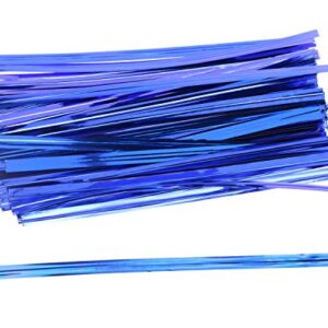 Mini Skater 700pcs 4" Metallic Twist Ties - Colored (7 Colors)