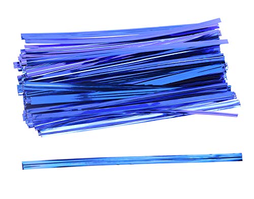 Mini Skater 700pcs 4" Metallic Twist Ties - Colored (7 Colors)