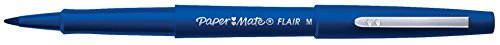 Paper Mate Flair Felt Tip Pen, Medium Point, Blue, 1 Pack