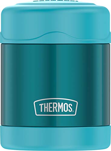 THERMOS FUNTAINER 10 Ounce Stainless Steel Vacuum Insulated Kids Food Jar, Teal