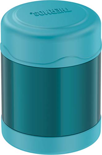 THERMOS FUNTAINER 10 Ounce Stainless Steel Vacuum Insulated Kids Food Jar, Teal