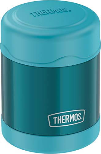 THERMOS FUNTAINER 10 Ounce Stainless Steel Vacuum Insulated Kids Food Jar, Teal