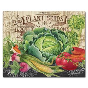 counterart our farm 3mm heat tolerant tempered glass cutting board 15” x 12” manufactured in the usa dishwasher safe