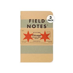 field notes: chicago 3-pack - graph paper - 48 pages - 3.5" x 5.5"