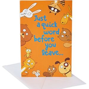 American Greetings Funny Goodbye Card (Don't Leave)