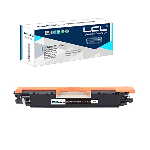 LCL Remanufactured Toner Cartridge Replacement for HP CE310A 126A Laserjet Pro CP1020 CP1025 CP1025nw Laserjet 100 Color MFP M175 M175nw M175a M175n M175w Laserjet Pro 200 M275nw M275 (1-Pack Black)