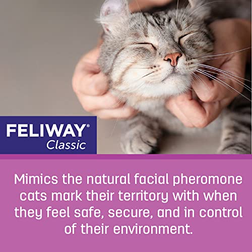 FELIWAY Classic Cat Calming Pheromone Diffuser, 30 Day Starter Kit (48 mL)