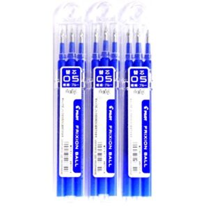 pilot frixion gel ink pen refill 05, blue(lfbkrf30ef3l), 0.5mm, 3 refills x 3 pack/total 9 refills (japan import) [komainu-dou original package] by pilot