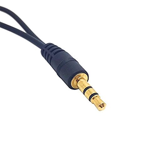LOTOS 3.5mm Male Stereo to Double Female Audio Headphone Splitter Cable with Dual Volume Control Splitter Suit for All Earphone Headphone