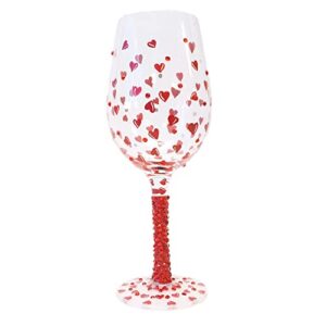 lolita red hot wine glass, 8.5 x 8.5 x 22.5 cm, multi-colour