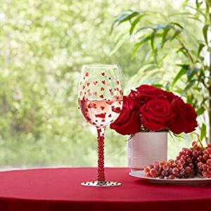 LOLITA Red Hot Wine Glass, 8.5 x 8.5 x 22.5 cm, Multi-Colour