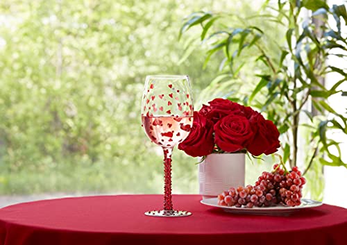 LOLITA Red Hot Wine Glass, 8.5 x 8.5 x 22.5 cm, Multi-Colour