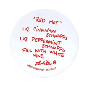 LOLITA Red Hot Wine Glass, 8.5 x 8.5 x 22.5 cm, Multi-Colour