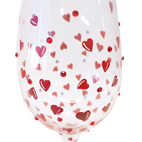 LOLITA Red Hot Wine Glass, 8.5 x 8.5 x 22.5 cm, Multi-Colour