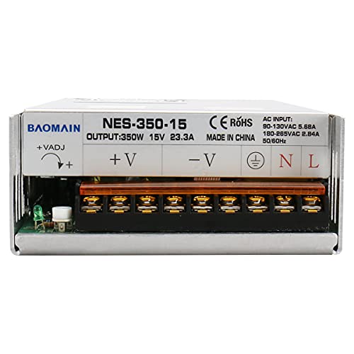 Baomain Switching Power Supply NES-350-15 15V 350 Watt 110-240 Volt