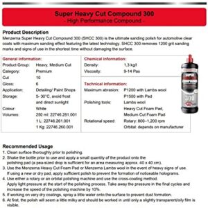 Menzerna SHC300 Super Heavy Cut Compound, 8 oz.