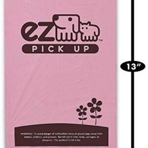 EZ 1000 Pet Waste Disposal Dog Poop Bags, Pickup Bags Pink (Single roll, not on Small Rolls)