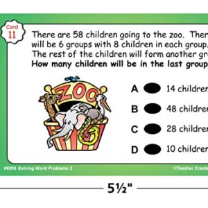 Teacher Created Resources Power Pen Learning Cards: Solving Word Problems Grade 3 (6998) Medium