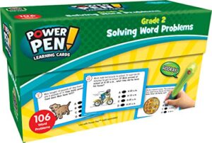 teacher created resources power pen learning cards: solving word problems grade 2 (6990)