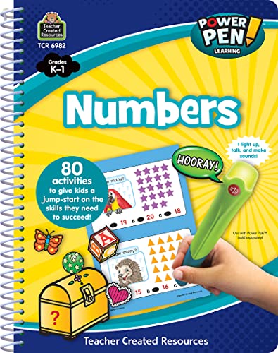 Teacher Created Resources Power Pen Learning Book, Numbers Grade K-1 (TCR6982)