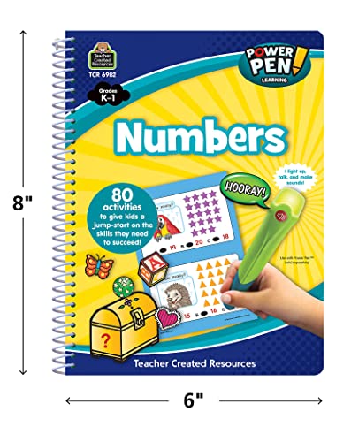 Teacher Created Resources Power Pen Learning Book, Numbers Grade K-1 (TCR6982)