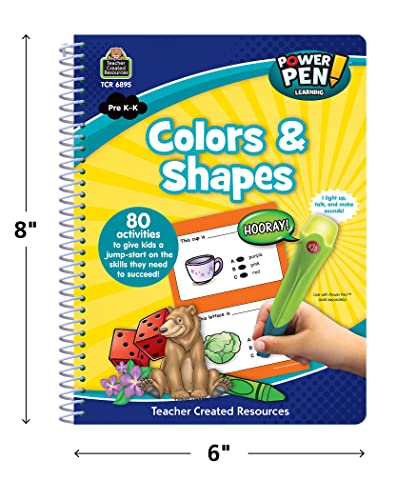 Teacher Created Resources Power Pen Learning Book, Colors & Shapes (6895)