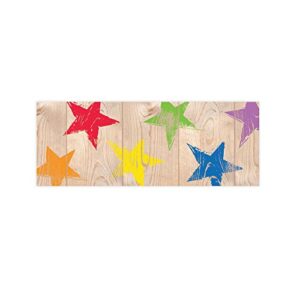 creative teaching press upcycle style rustic stars border (8380)