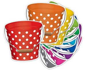 teacher created resources polka dots buckets paper accents (5631)
