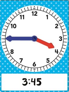 teacher created resources magnetic foam geared clock, large (20710),multi