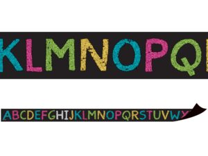 teacher created resources chalkboard brights alphabet magnetic strips (77262)