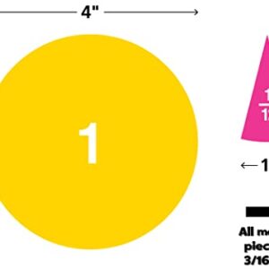 Teacher Created Resources Fraction Circles Magnetic Accents (77244)