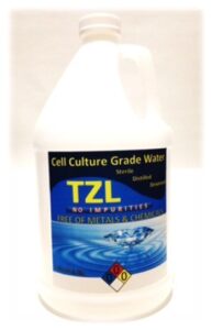 cell culture grade water, sterile, distilled, deionized water, 1 gallon