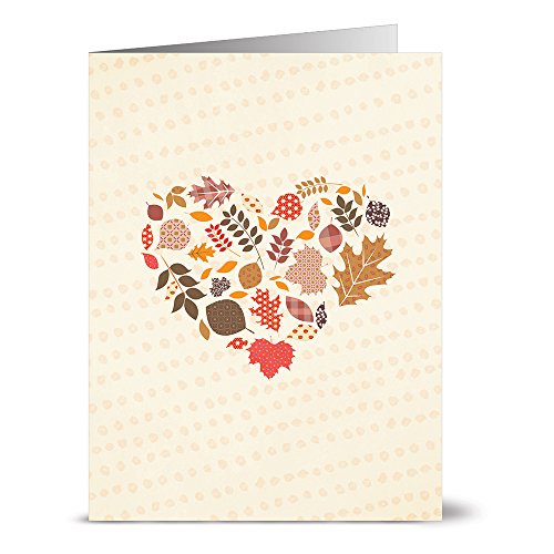 Note Card Cafe Autumn Cards with Kraft Envelopes | 72 Pack | It's Fall Y'all Designs | Blank Inside, Glossy Finish | Holiday, Winter, Christmas