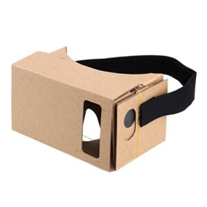 Blingkingdom - (2pcs in Pack) Cardboard Headset 3D Virtual Reality VR for Android Smart Phones iPhone + NFC and Head-Strap