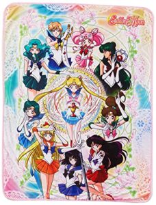 great eastern entertainment sailor moon s throw blanket, multicolor, 48" wide x 60" long