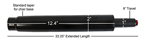 Heavy Duty 8" Stroke Replacement Drafting Stool Gas Lift Cylinder Pneumatic Shock - Medium Stool Height - S6115-HD